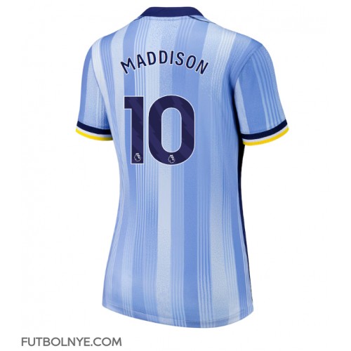 Camiseta Tottenham Hotspur James Maddison #10 Visitante Equipación para mujer 2024-25 manga corta